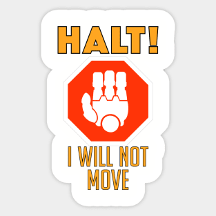 Halt! Sticker